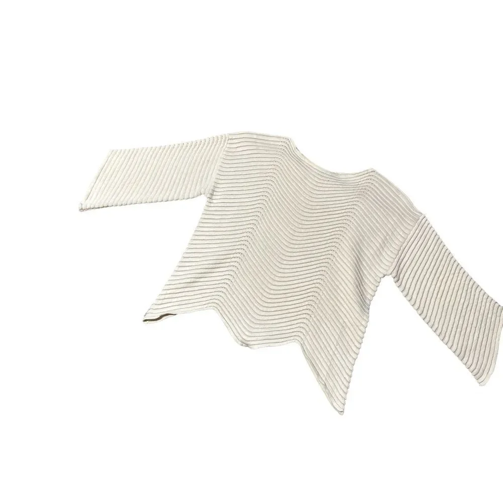 Very nice Womens Kerisma Waverly Ribbed Ivory Cream Sweater. Size S / M